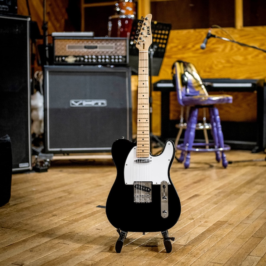 Image 891099_ALTMORE33.jpg, Product 891-099 / Price $189.99, LyxPro 39” Electric Guitar TL Series, Solid Body Guitar W/3-Way Switch & Tone Controls - Green from LyxPro on TSC.ca's Toys & Hobbies department