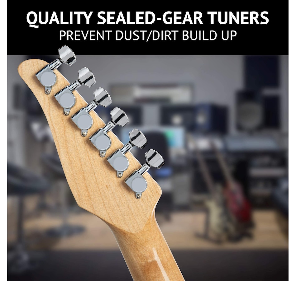 Image 891099_ALTMORE5.jpg, Product 891-099 / Price $189.99, LyxPro 39” Electric Guitar TL Series, Solid Body Guitar W/3-Way Switch & Tone Controls - Green from LyxPro on TSC.ca's Toys & Hobbies department