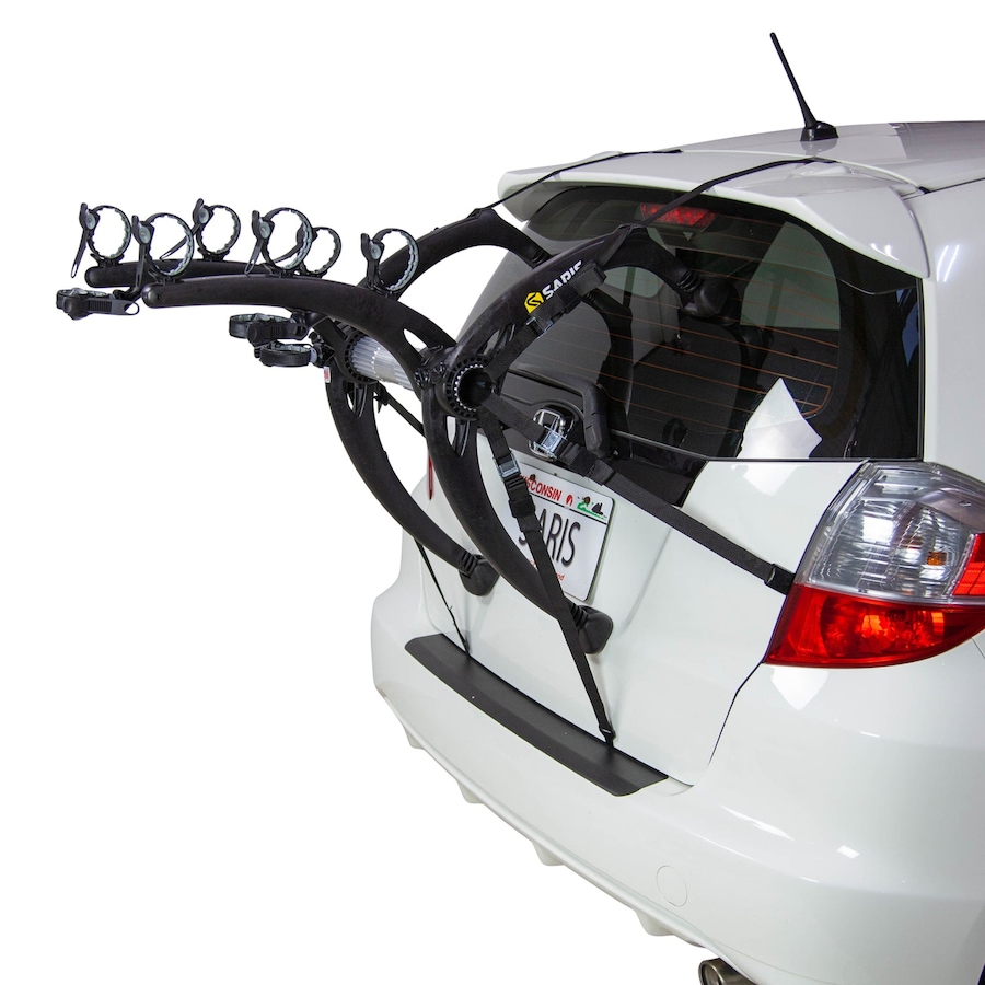 Image 891106_ST01.jpg, Product 891-106 / Price $300.55, Saris Bike Racks, Bones EX Car Trunk Bicycle Rack Carrier, Mounts 3 Bikes, Black from Saris on TSC.ca's Health & Fitness department