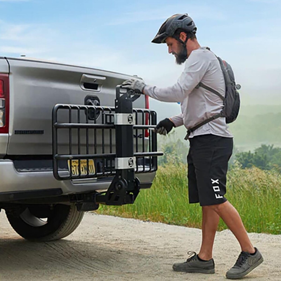 Image 891107_ALTMORE6.jpg, Product 891-107 / Price $549.99, Saris MHS Cargo Basket Tray, Modular Hitch Cargo Carrier System for Cars, Trucks and SUVs from Saris on TSC.ca's Health & Fitness department