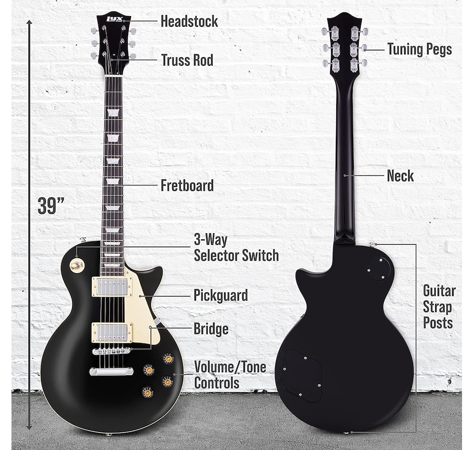 Image 891110_ALTMORE10.jpg, Product 891-110 / Price $299.99, LyxPro 39” SB Series Electric Guitar, Solid Body Guitar W/Tone Controls & 3-Way Pickup - Green from LyxPro on TSC.ca's Toys & Hobbies department