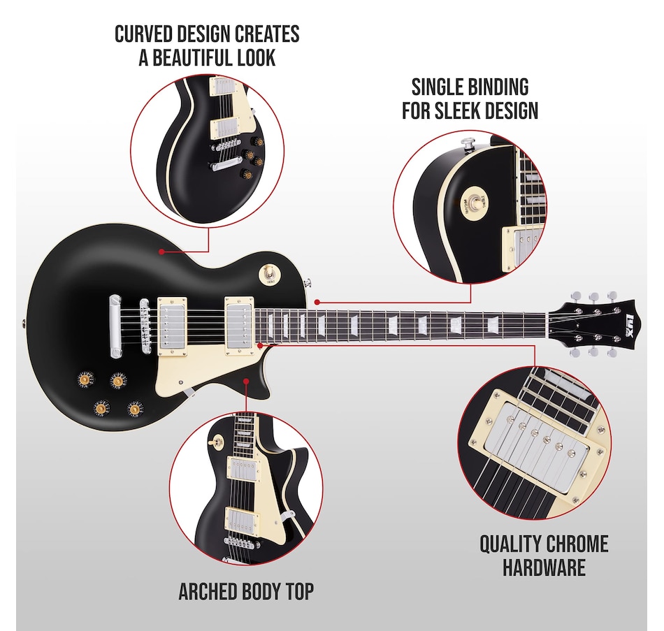 Image 891110_ALTMORE11.jpg, Product 891-110 / Price $299.99, LyxPro 39” SB Series Electric Guitar, Solid Body Guitar W/Tone Controls & 3-Way Pickup - Green from LyxPro on TSC.ca's Toys & Hobbies department