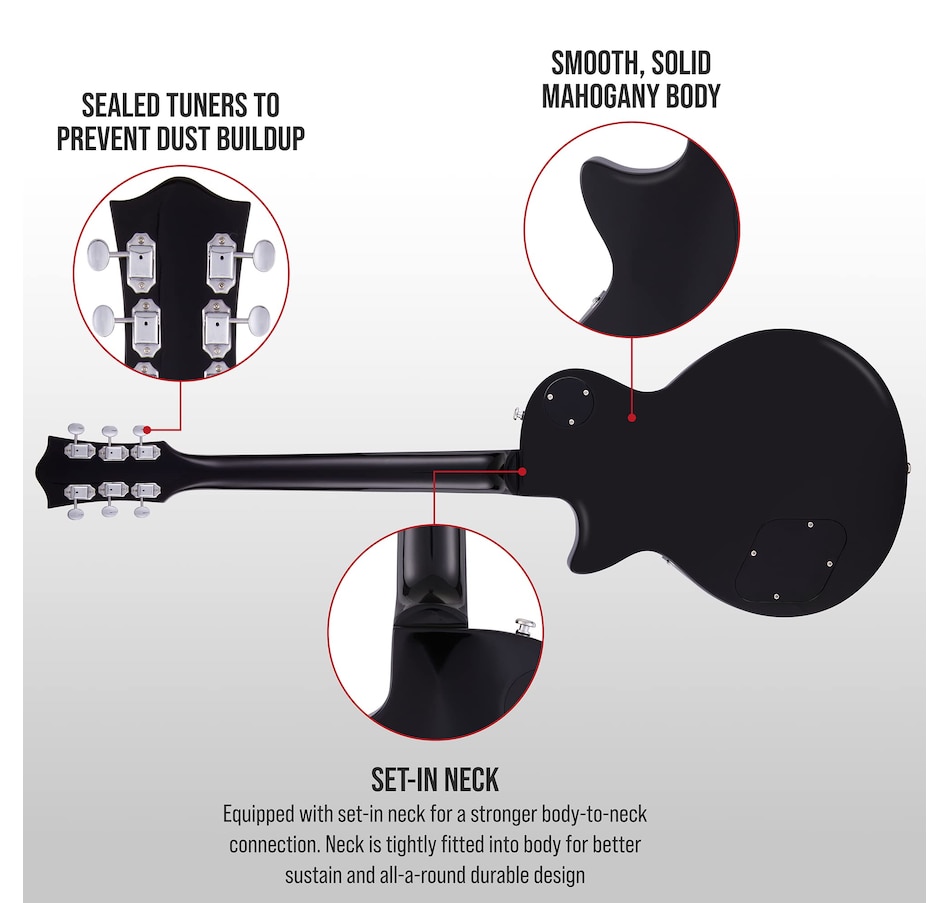 Image 891110_ALTMORE8.jpg, Product 891-110 / Price $299.99, LyxPro 39” SB Series Electric Guitar, Solid Body Guitar W/Tone Controls & 3-Way Pickup - Green from LyxPro on TSC.ca's Toys & Hobbies department