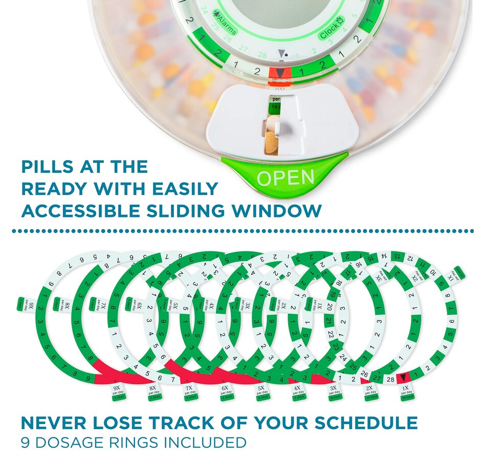 Image 891112_ALTMORE13.jpg, Product 891-112 / Price $129.99, LiveFine 28-Day Automatic Pill Dispenser with LCD Display & Key Lock, Clear Lid from LiveFine on TSC.ca's department