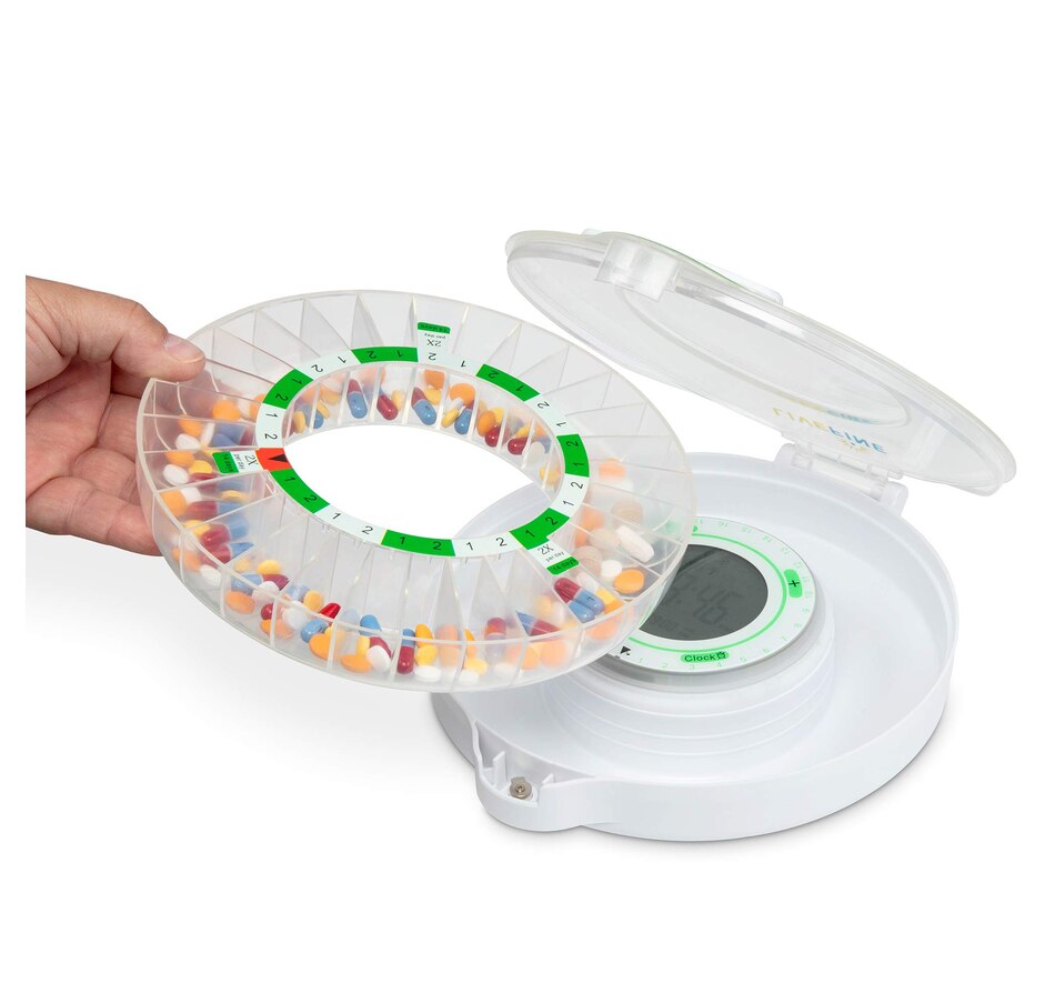 Image 891112_ALTMORE7.jpg, Product 891-112 / Price $129.99, LiveFine 28-Day Automatic Pill Dispenser with LCD Display & Key Lock, Clear Lid from LiveFine on TSC.ca's department
