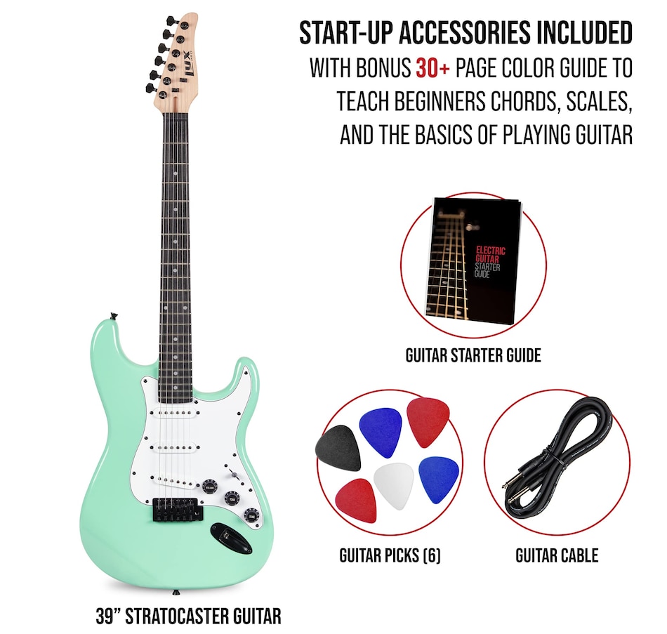 Image 891120_ALTMORE26.jpg, Product 891-120 / Price $169.99, LyxPro CS 39” Electric Guitar Kit for Beginner with Amp Cable, 6 Picks & Guide - Sunburst from LyxPro on TSC.ca's Toys & Hobbies department