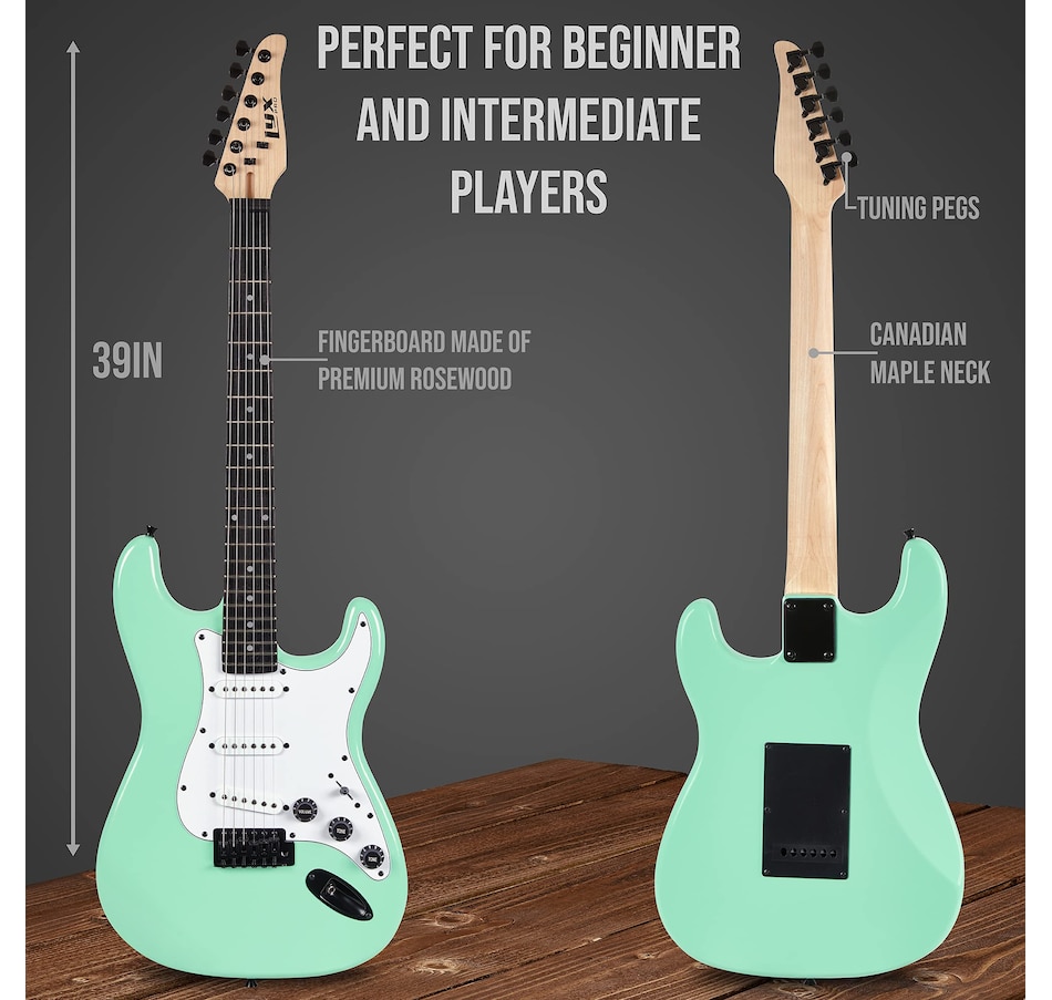 Image 891120_ALTMORE27.jpg, Product 891-120 / Price $169.99, LyxPro CS 39” Electric Guitar Kit for Beginner with Amp Cable, 6 Picks & Guide - Sunburst from LyxPro on TSC.ca's Toys & Hobbies department