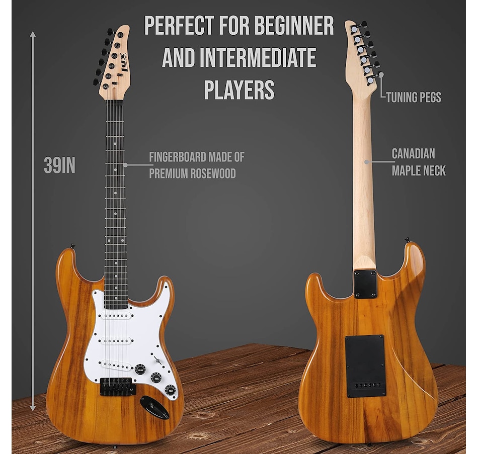 Image 891120_ALTMORE31.jpg, Product 891-120 / Price $169.99, LyxPro CS 39” Electric Guitar Kit for Beginner with Amp Cable, 6 Picks & Guide - Sunburst from LyxPro on TSC.ca's Toys & Hobbies department