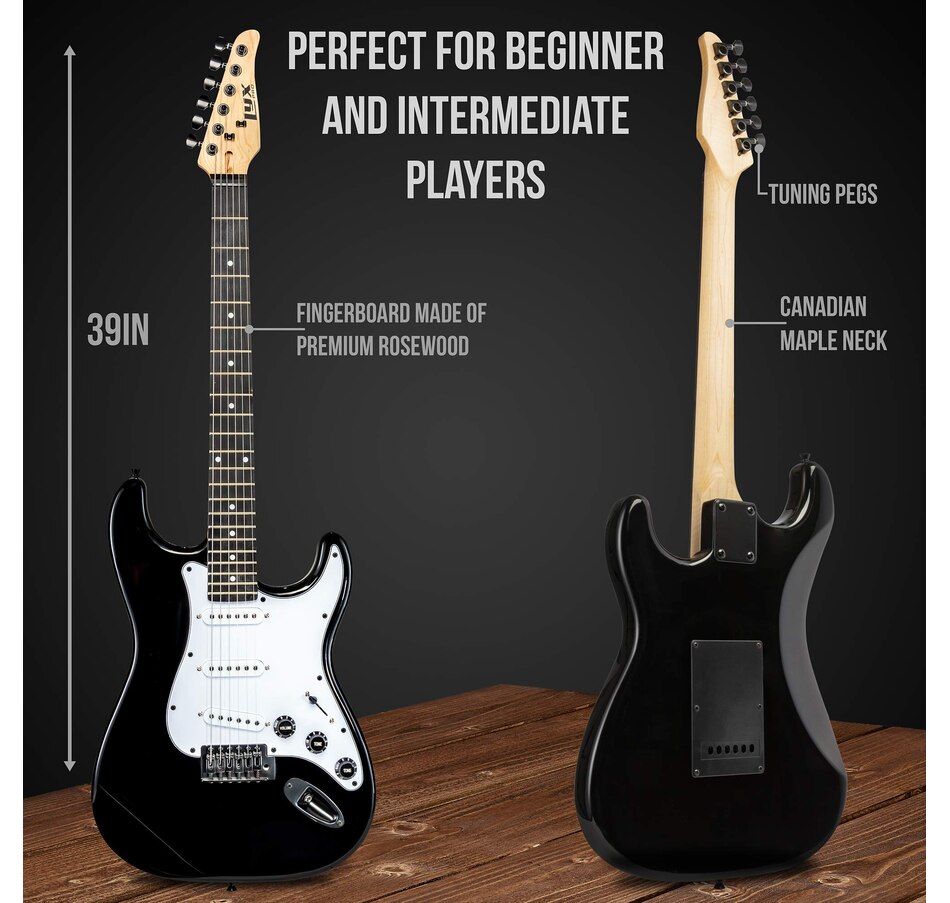 Image 891120_ALTMORE35.jpg, Product 891-120 / Price $169.99, LyxPro CS 39” Electric Guitar Kit for Beginner with Amp Cable, 6 Picks & Guide - Sunburst from LyxPro on TSC.ca's Toys & Hobbies department