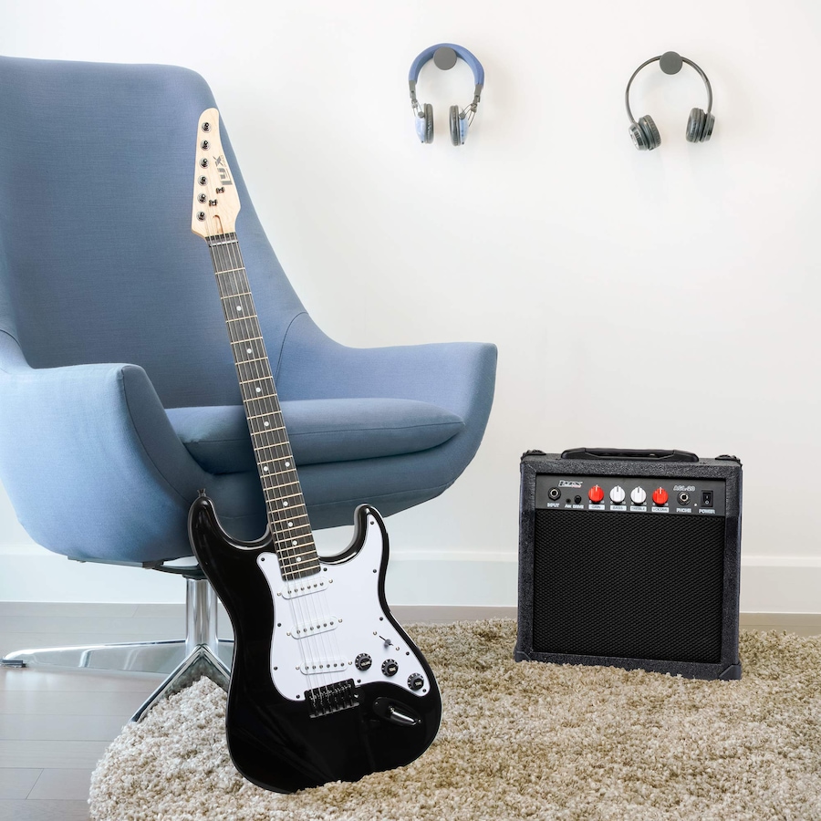 Image 891122_ALTMORE11.jpg, Product 891-122 / Price $239.99, LyxPro Electric Guitar Kit, 39” Electric Guitar with Amp & Electric Guitar Accessories, Sunburst from LyxPro on TSC.ca's Toys & Hobbies department