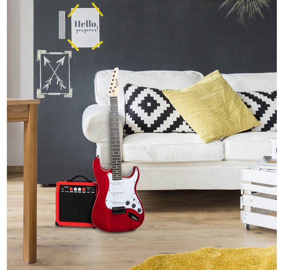 Image 891122_ALTMORE16.jpg, Product 891-122 / Price $239.99, LyxPro Electric Guitar Kit, 39” Electric Guitar with Amp & Electric Guitar Accessories, Sunburst from LyxPro on TSC.ca's Toys & Hobbies department