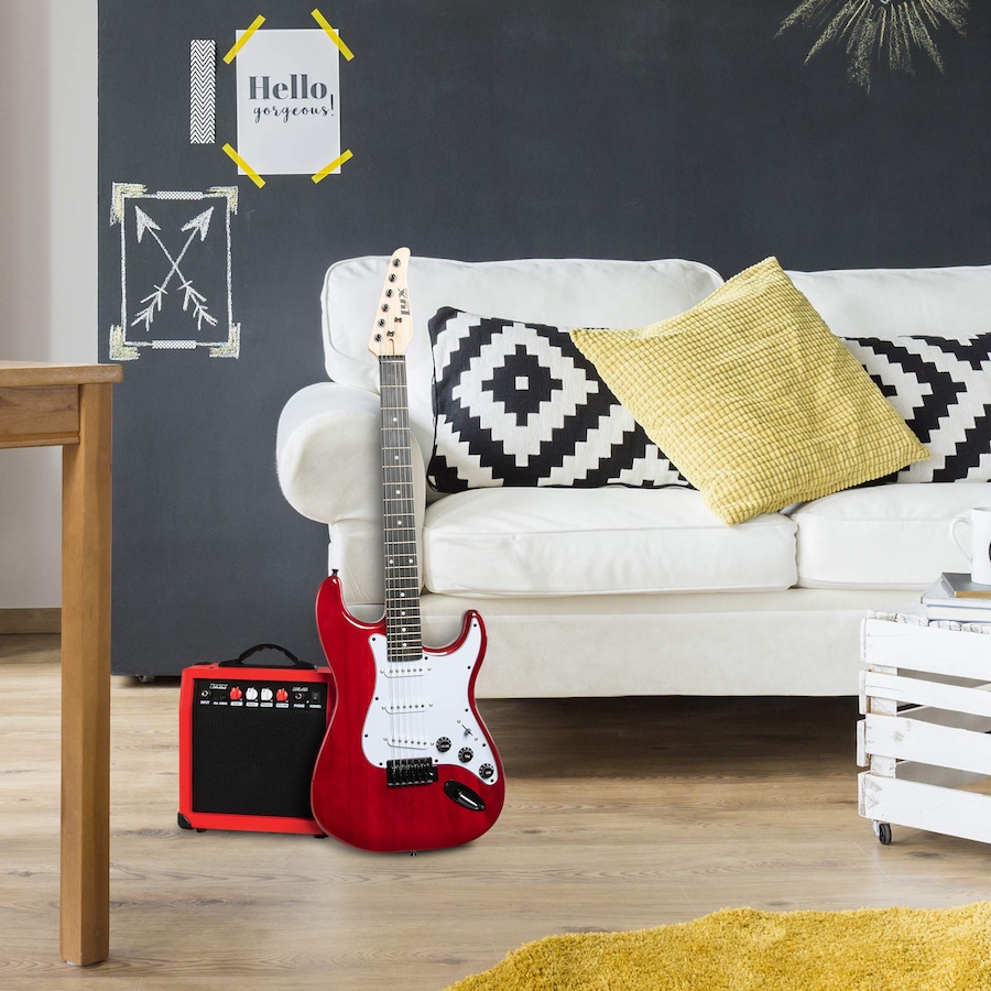 Image 891122_ALTMORE16.jpg, Product 891-122 / Price $239.99, LyxPro Electric Guitar Kit, 39” Electric Guitar with Amp & Electric Guitar Accessories, Sunburst from LyxPro on TSC.ca's Toys & Hobbies department