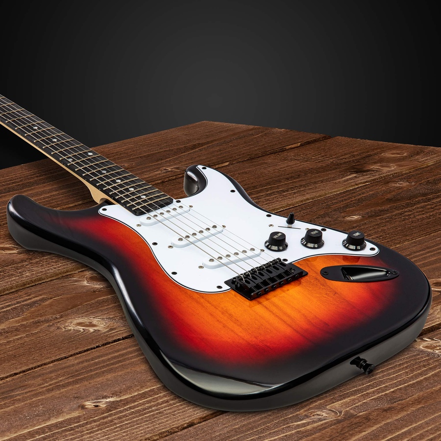 Image 891122_ALTMORE3.jpg, Product 891-122 / Price $239.99, LyxPro Electric Guitar Kit, 39” Electric Guitar with Amp & Electric Guitar Accessories, Sunburst from LyxPro on TSC.ca's Toys & Hobbies department
