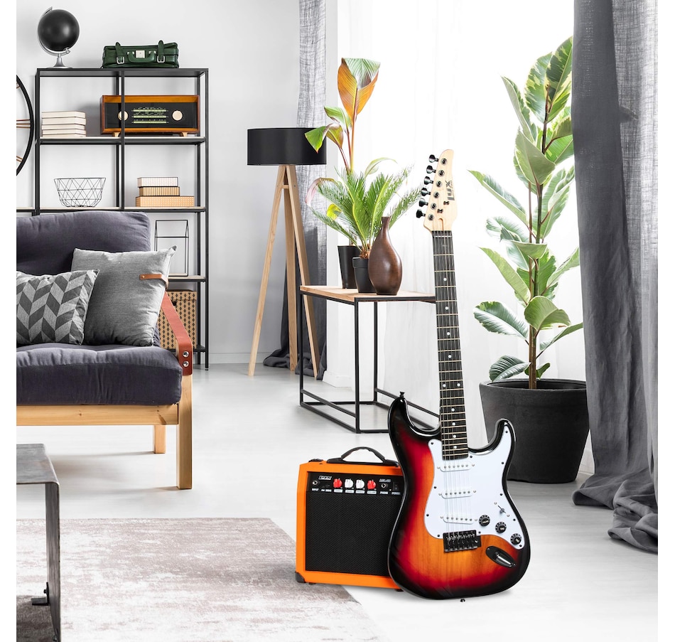 Image 891122_ALTMORE6.jpg, Product 891-122 / Price $239.99, LyxPro Electric Guitar Kit, 39” Electric Guitar with Amp & Electric Guitar Accessories, Sunburst from LyxPro on TSC.ca's Toys & Hobbies department