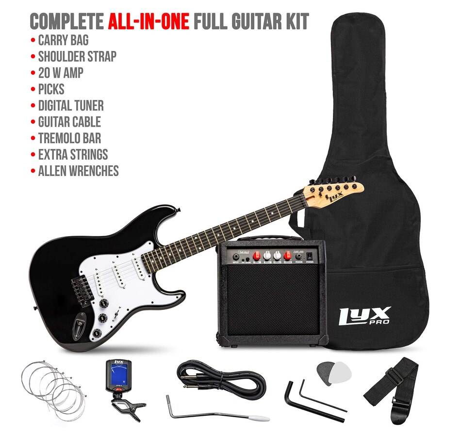Image 891122_ALTMORE7.jpg, Product 891-122 / Price $239.99, LyxPro Electric Guitar Kit, 39” Electric Guitar with Amp & Electric Guitar Accessories, Sunburst from LyxPro on TSC.ca's Toys & Hobbies department
