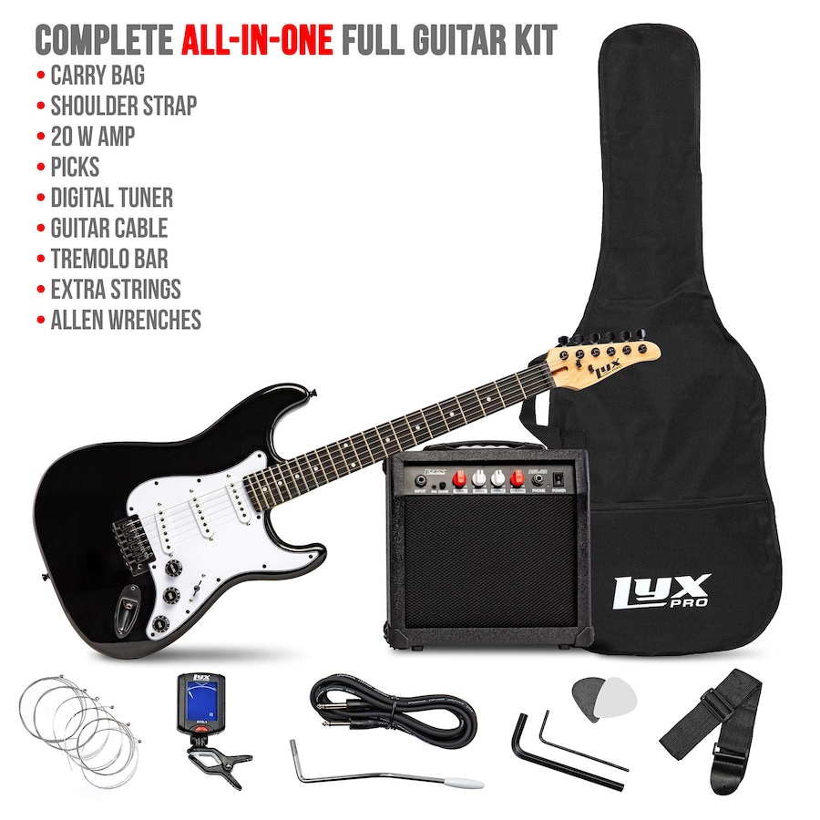 Image 891122_ALTMORE7.jpg, Product 891-122 / Price $239.99, LyxPro Electric Guitar Kit, 39” Electric Guitar with Amp & Electric Guitar Accessories, Sunburst from LyxPro on TSC.ca's Toys & Hobbies department