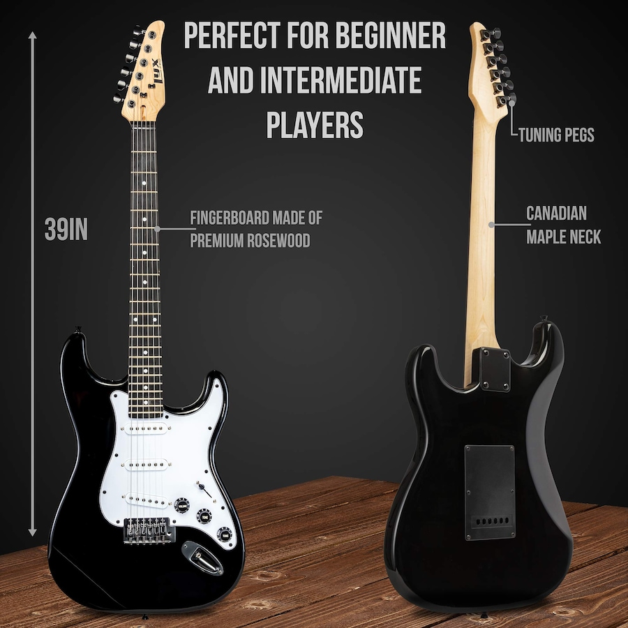 Image 891122_ALTMORE8.jpg, Product 891-122 / Price $239.99, LyxPro Electric Guitar Kit, 39” Electric Guitar with Amp & Electric Guitar Accessories, Sunburst from LyxPro on TSC.ca's Toys & Hobbies department