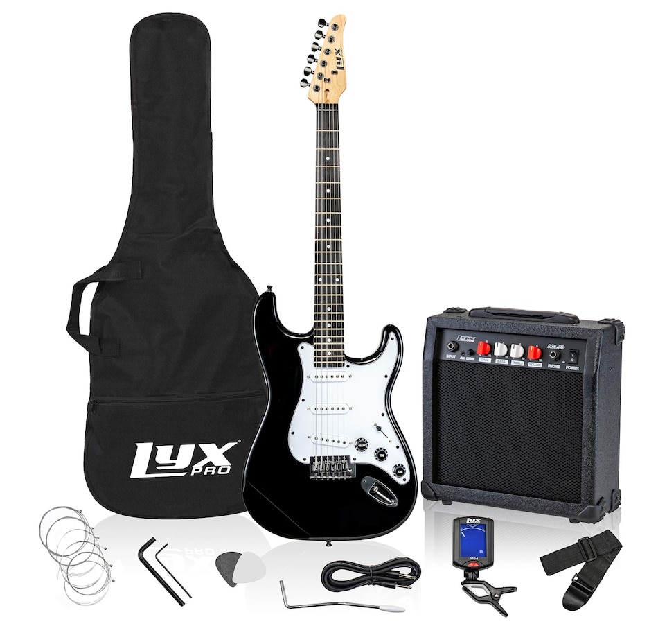 Image 891122_ST02.jpg, Product 891-122 / Price $239.99, LyxPro Electric Guitar Kit, 39” Electric Guitar with Amp & Electric Guitar Accessories, Sunburst from LyxPro on TSC.ca's Toys & Hobbies department