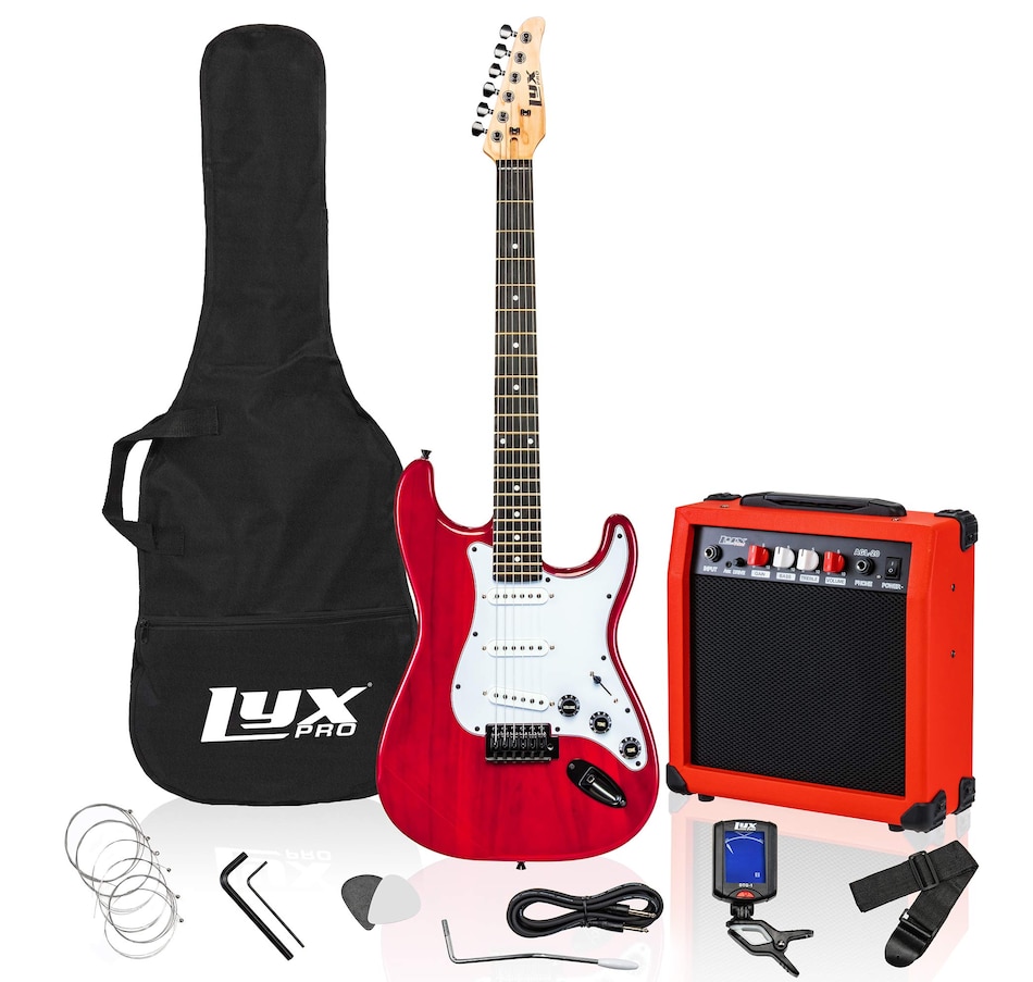 Image 891122_ST03.jpg, Product 891-122 / Price $239.99, LyxPro Electric Guitar Kit, 39” Electric Guitar with Amp & Electric Guitar Accessories, Sunburst from LyxPro on TSC.ca's Toys & Hobbies department