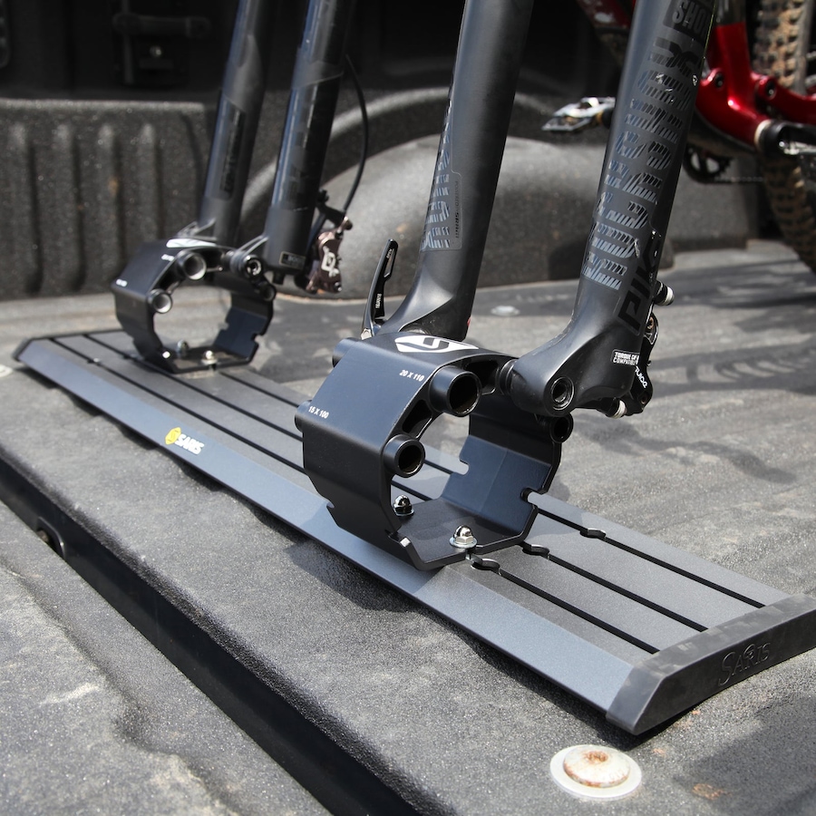 Image 891136_ALTMORE1.jpg, Product 891-136 / Price $178.17, Saris Traps Triple Track Inside Van Bike Rack, Bike Fork Rack 35", Black from Saris on TSC.ca's Health & Fitness department