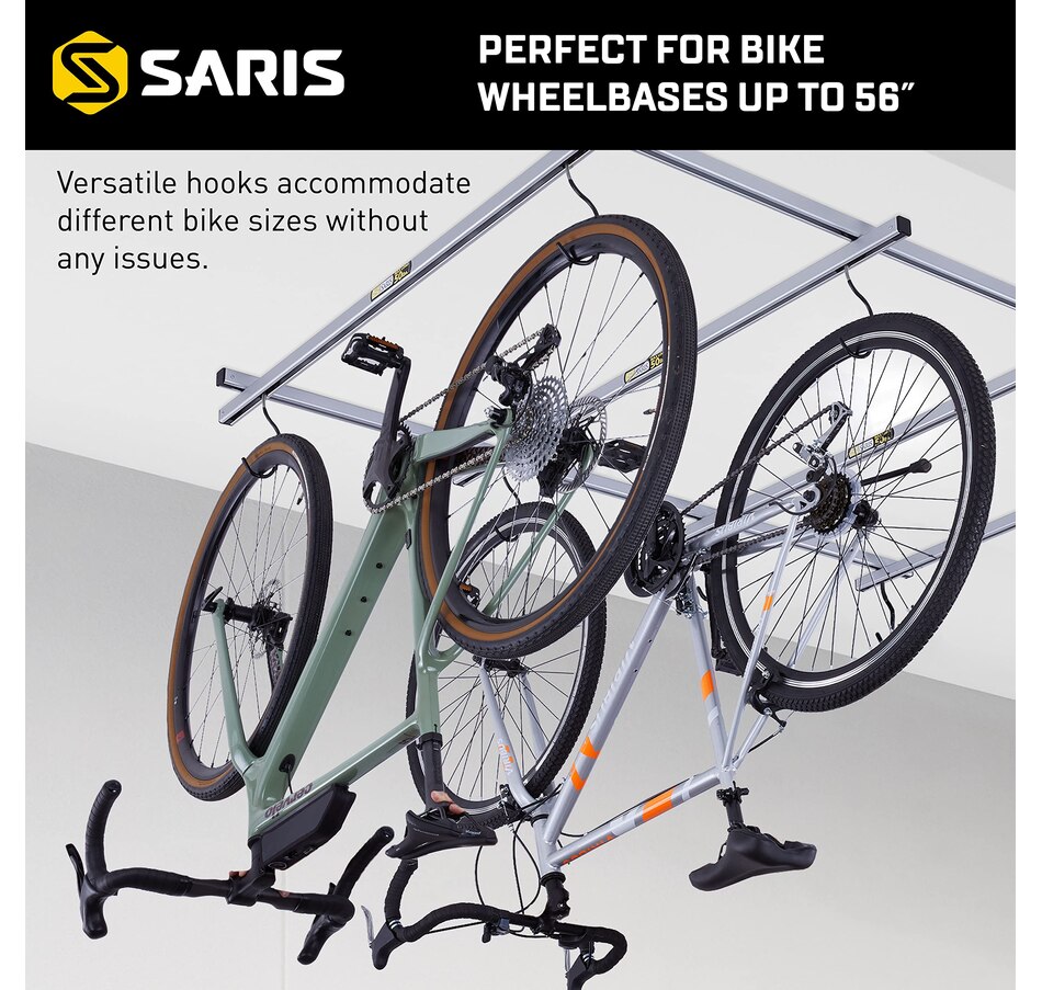 Image 891143_ALTMORE5.jpg, Product 891-143 / Price $178.17 - $342.64, Saris Cycle Glide Ceiling Bike Rack, 4 Bike Capacity Bike Hanging System for Garage from Saris on TSC.ca's Health & Fitness department