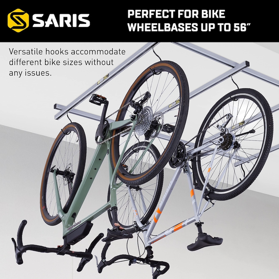 Image 891143_ALTMORE5.jpg, Product 891-143 / Price $178.17 - $342.64, Saris Cycle Glide Ceiling Bike Rack, 4 Bike Capacity Bike Hanging System for Garage from Saris on TSC.ca's Health & Fitness department