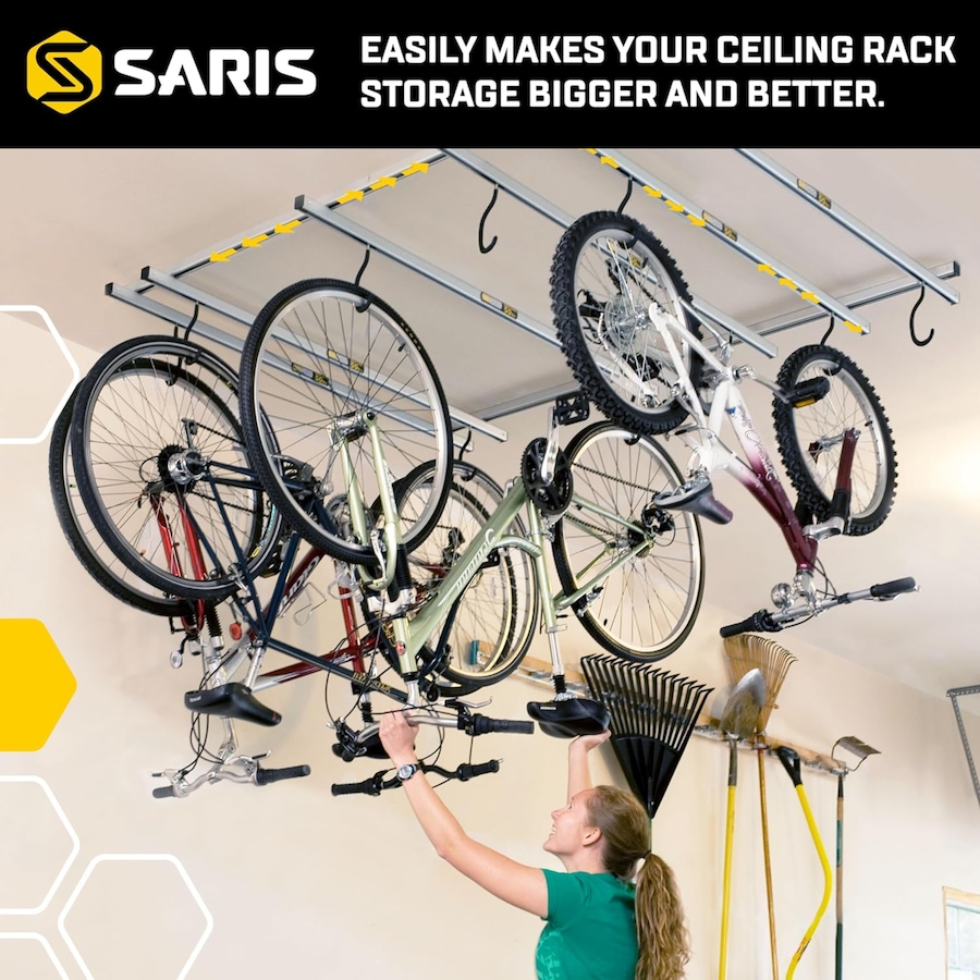 Image 891143_ALTMORE6.jpg, Product 891-143 / Price $178.17 - $342.64, Saris Cycle Glide Ceiling Bike Rack, 4 Bike Capacity Bike Hanging System for Garage from Saris on TSC.ca's Health & Fitness department