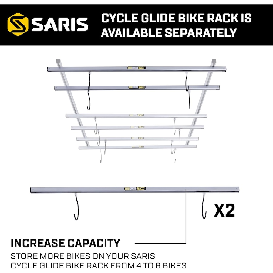 Image 891143_ALTMORE9.jpg, Product 891-143 / Price $178.17 - $342.64, Saris Cycle Glide Ceiling Bike Rack, 4 Bike Capacity Bike Hanging System for Garage from Saris on TSC.ca's Health & Fitness department