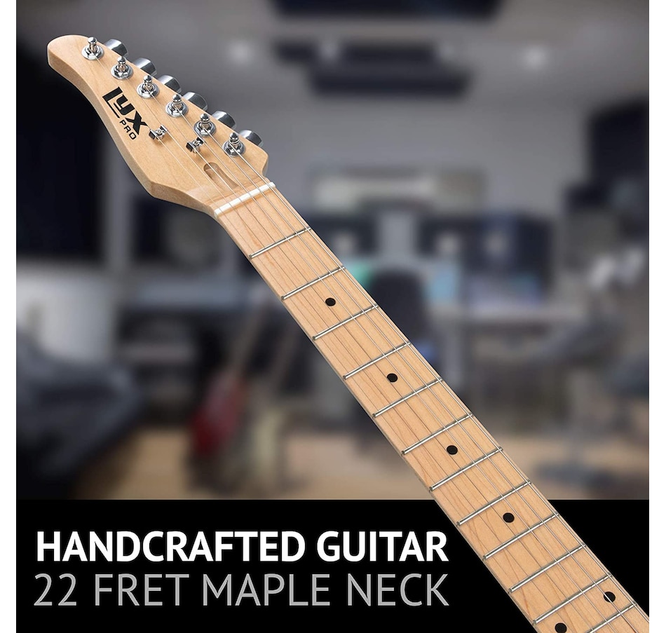 Image 891144_ALTMORE6.jpg, Product 891-144 / Price $189.99, LyxPro 39” Left Handed Electric Guitar TL Series, Solid Body Guitar with 3-Way Switch - Natural from LyxPro on TSC.ca's Toys & Hobbies department