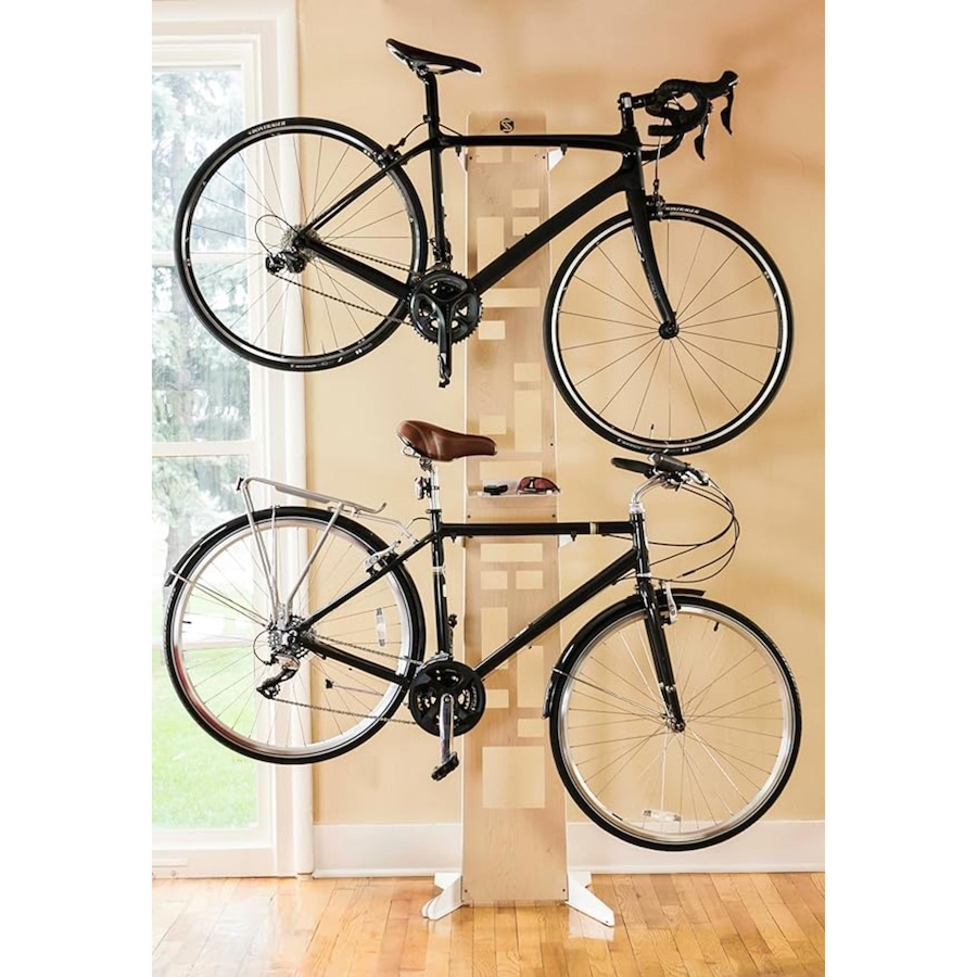 Image 891147_ALTMORE1.jpg, Product 891-147 / Price $259.99, Saris The Hottie 2 Bike Storage Rack, Beautiful & Elegant Bike Stand of Wood & Steel - White from Saris on TSC.ca's Health & Fitness department