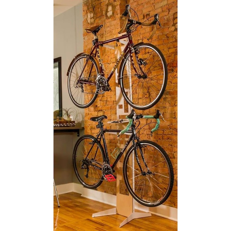 Image 891147_ALTMORE2.jpg, Product 891-147 / Price $259.99, Saris The Hottie 2 Bike Storage Rack, Beautiful & Elegant Bike Stand of Wood & Steel - White from Saris on TSC.ca's Health & Fitness department