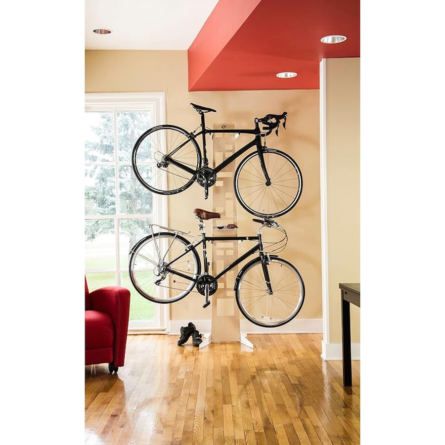 Image 891147_ALTMORE4.jpg, Product 891-147 / Price $259.99, Saris The Hottie 2 Bike Storage Rack, Beautiful & Elegant Bike Stand of Wood & Steel - White from Saris on TSC.ca's Health & Fitness department