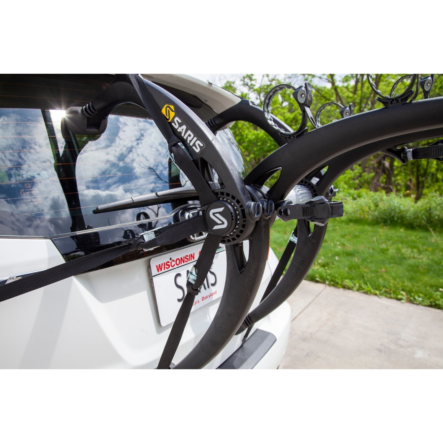 Image 891155_ALTMORE19.jpg, Product 891-155 / Price $219.99 - $309.99, Saris Bones 2 Bike Hitch Rack, Easy Fold Design Hitch Bike Rack with Tilting Base - Black from Saris on TSC.ca's Health & Fitness department