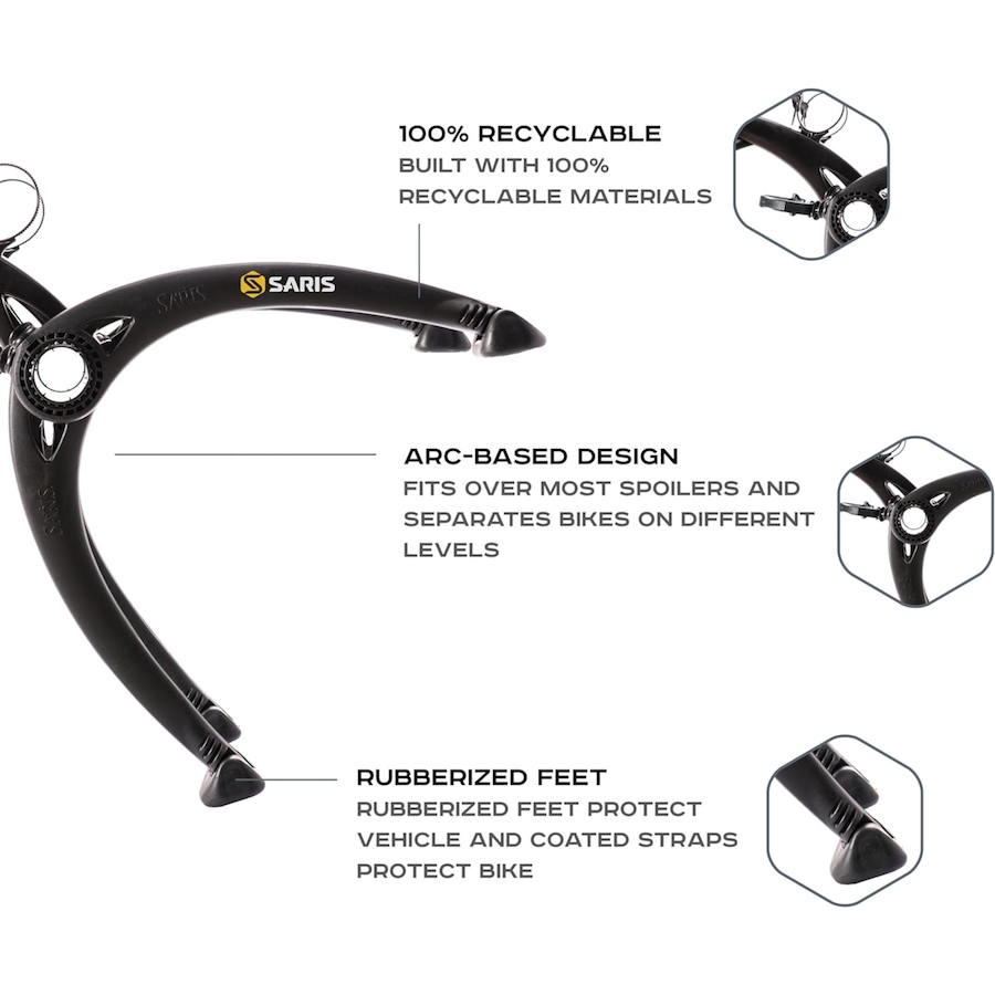 Image 891155_ALTMORE24.jpg, Product 891-155 / Price $219.99 - $309.99, Saris Bones 2 Bike Hitch Rack, Easy Fold Design Hitch Bike Rack with Tilting Base - Black from Saris on TSC.ca's Health & Fitness department