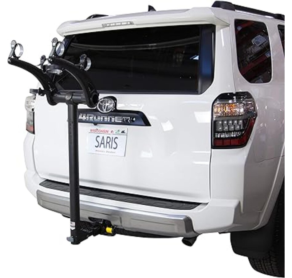 Image 891155_ALTMORE3.jpg, Product 891-155 / Price $259.99 - $389.99, Saris Bones 2 Bike Hitch Rack, Easy Fold Design Hitch Bike Rack with Tilting Base - Black from Saris on TSC.ca's Health & Fitness department