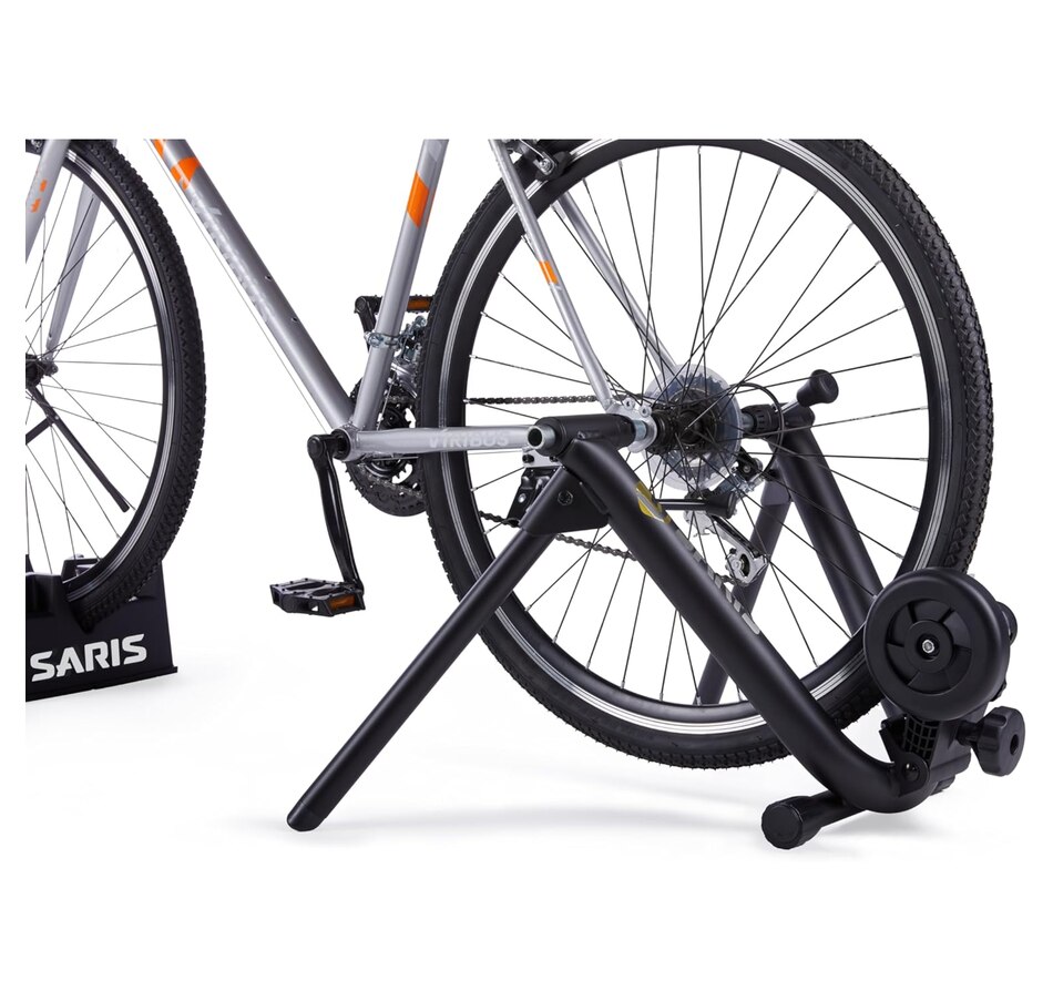 Image 891168_ALTMORE5.jpg, Product 891-168 / Price $129.99, Saris Mag Bike Trainer Stand, Zwift App Compatible, Magnetic Resistance Indoor Bike Trainer, Black from Saris on TSC.ca's Health & Fitness department