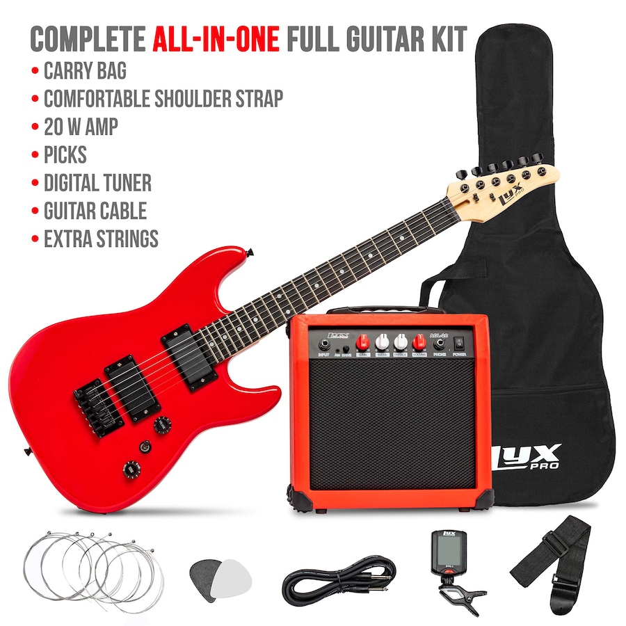 Image 891184_ALTMORE17.jpg, Product 891-184 / Price $239.99, LyxPro Electric Guitar Kit, 36” Electric Guitar with Amp & Electric Guitar Accessories, Natural from LyxPro on TSC.ca's Toys & Hobbies department