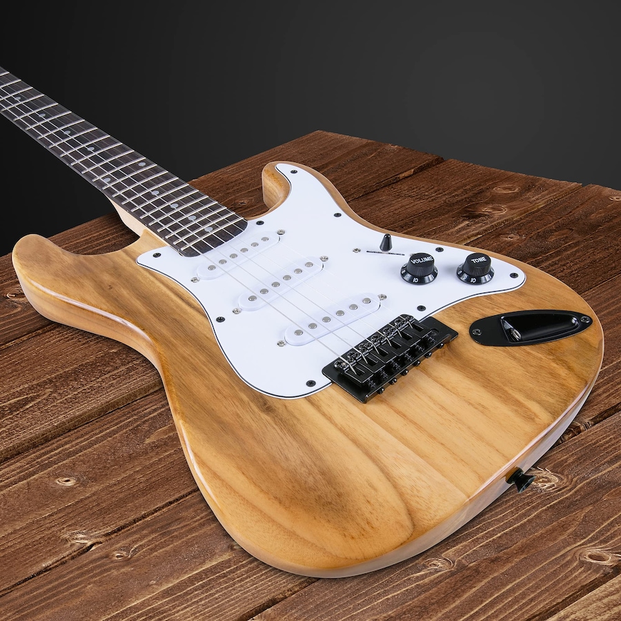 Image 891184_ALTMORE5.jpg, Product 891-184 / Price $239.99, LyxPro Electric Guitar Kit, 36” Electric Guitar with Amp & Electric Guitar Accessories, Natural from LyxPro on TSC.ca's Toys & Hobbies department