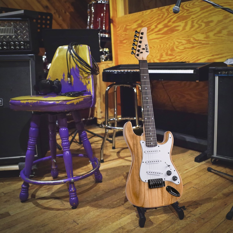 Image 891184_ALTMORE7.jpg, Product 891-184 / Price $239.99, LyxPro Electric Guitar Kit, 36” Electric Guitar with Amp & Electric Guitar Accessories, Natural from LyxPro on TSC.ca's Toys & Hobbies department