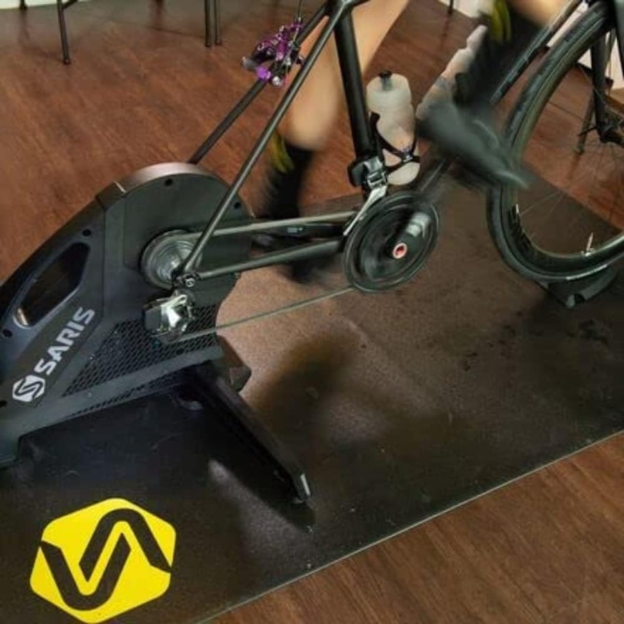 Image 891186_ALTMORE5.jpg, Product 891-186 / Price $79.99, Saris Bike Mat 65 x 36 in, Single Floor Protective Bike Trainer Mat, Black from Saris on TSC.ca's Health & Fitness department