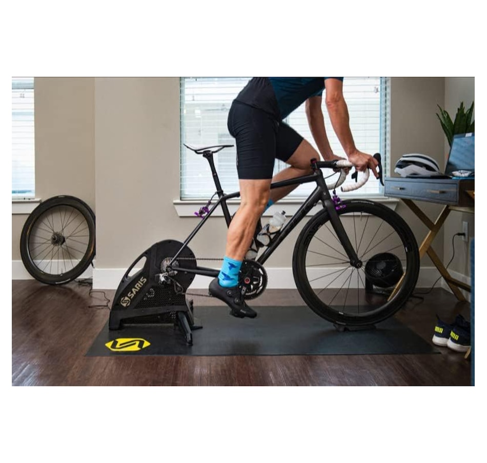 Image 891186_ALTMORE7.jpg, Product 891-186 / Price $79.99, Saris Bike Mat 65 x 36 in, Single Floor Protective Bike Trainer Mat, Black from Saris on TSC.ca's Health & Fitness department
