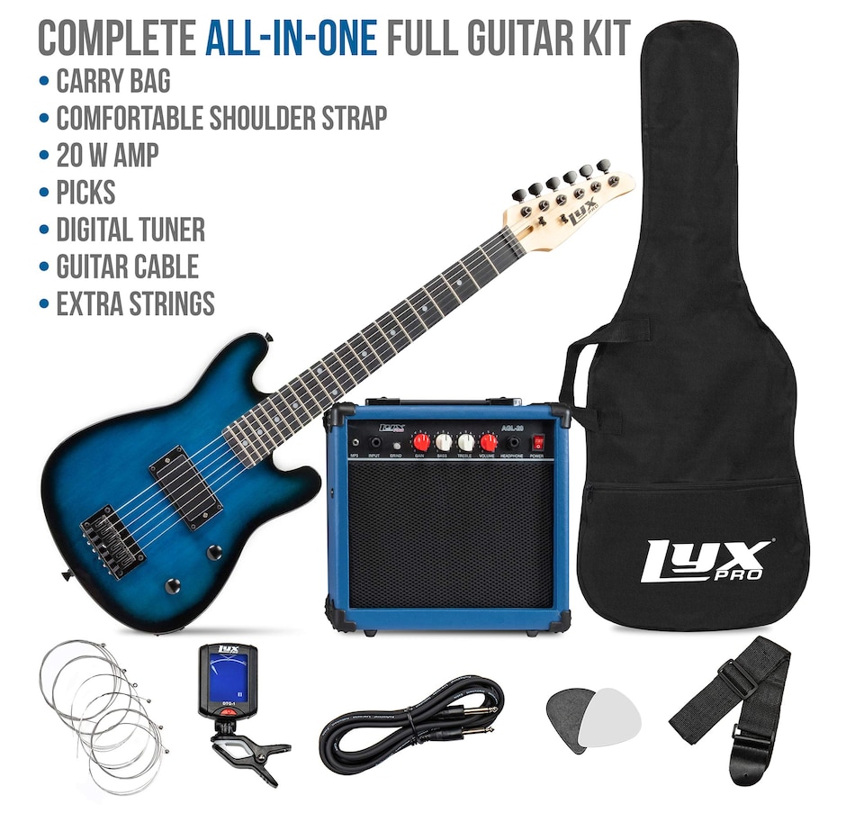 Image 891189_ALTMORE14.jpg, Product 891-189 / Price $239.99, LyxPro Electric Guitar Kit, 30” Electric Guitar with Amp & Electric Guitar Accessories, Green from LyxPro on TSC.ca's Toys & Hobbies department