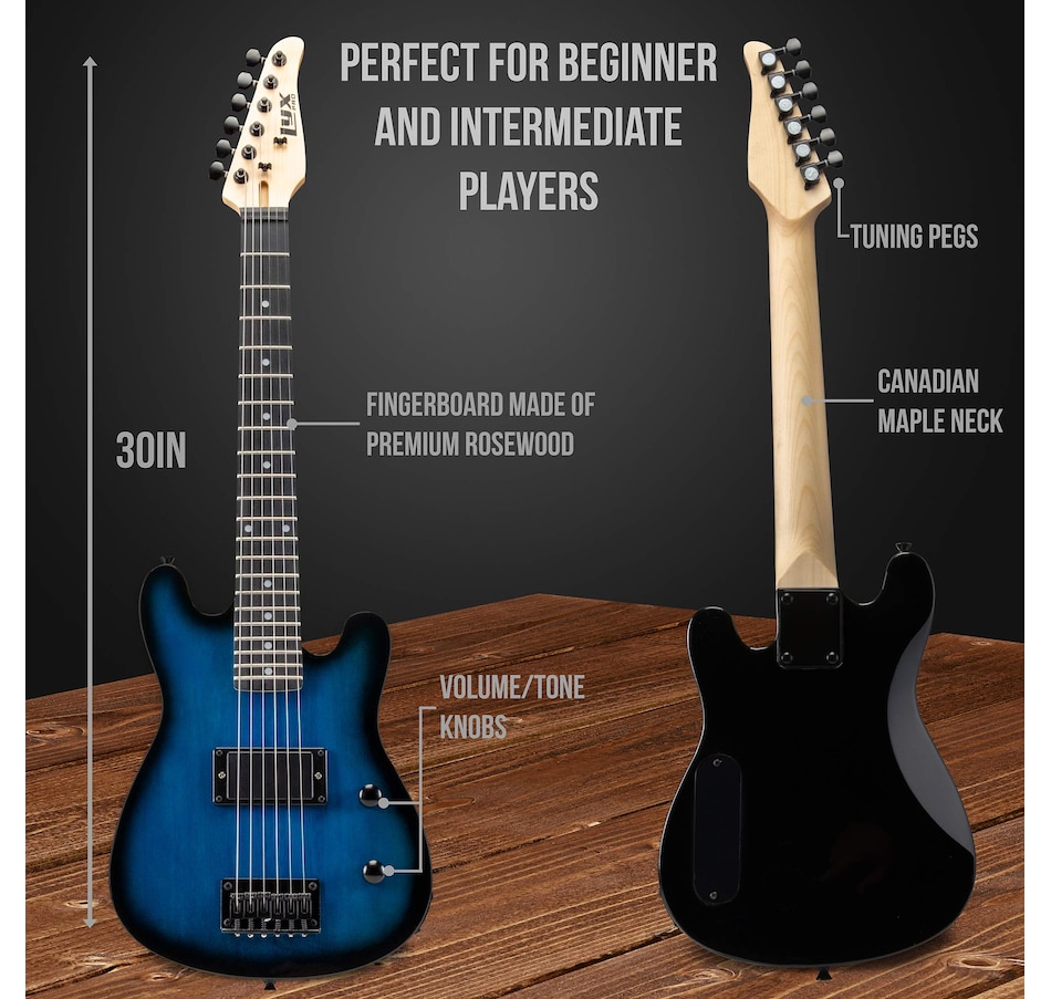 Image 891189_ALTMORE15.jpg, Product 891-189 / Price $239.99, LyxPro Electric Guitar Kit, 30” Electric Guitar with Amp & Electric Guitar Accessories, Green from LyxPro on TSC.ca's Toys & Hobbies department