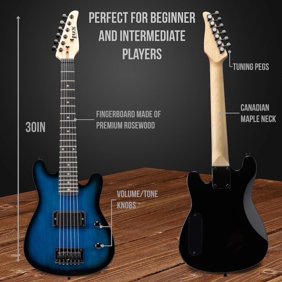 Image 891189_ALTMORE15.jpg, Product 891-189 / Price $239.99, LyxPro Electric Guitar Kit, 30” Electric Guitar with Amp & Electric Guitar Accessories, Green from LyxPro on TSC.ca's Toys & Hobbies department
