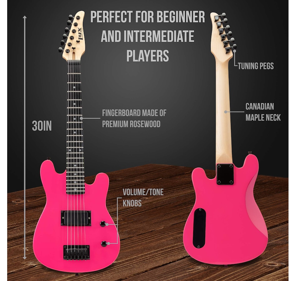 Image 891189_ALTMORE20.jpg, Product 891-189 / Price $239.99, LyxPro Electric Guitar Kit, 30” Electric Guitar with Amp & Electric Guitar Accessories, Green from LyxPro on TSC.ca's Toys & Hobbies department