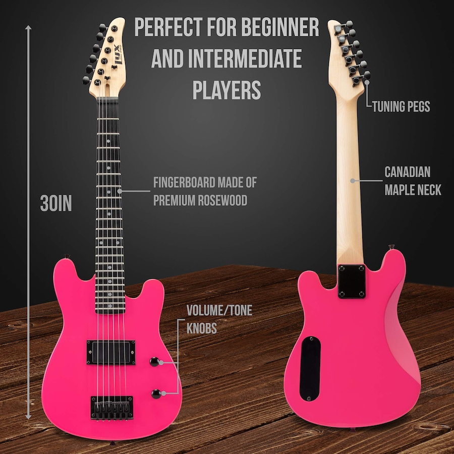 Image 891189_ALTMORE20.jpg, Product 891-189 / Price $239.99, LyxPro Electric Guitar Kit, 30” Electric Guitar with Amp & Electric Guitar Accessories, Green from LyxPro on TSC.ca's Toys & Hobbies department