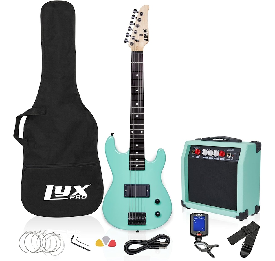 Image 891189_ST01.jpg, Product 891-189 / Price $239.99, LyxPro Electric Guitar Kit, 30” Electric Guitar with Amp & Electric Guitar Accessories, Green from LyxPro on TSC.ca's Toys & Hobbies department