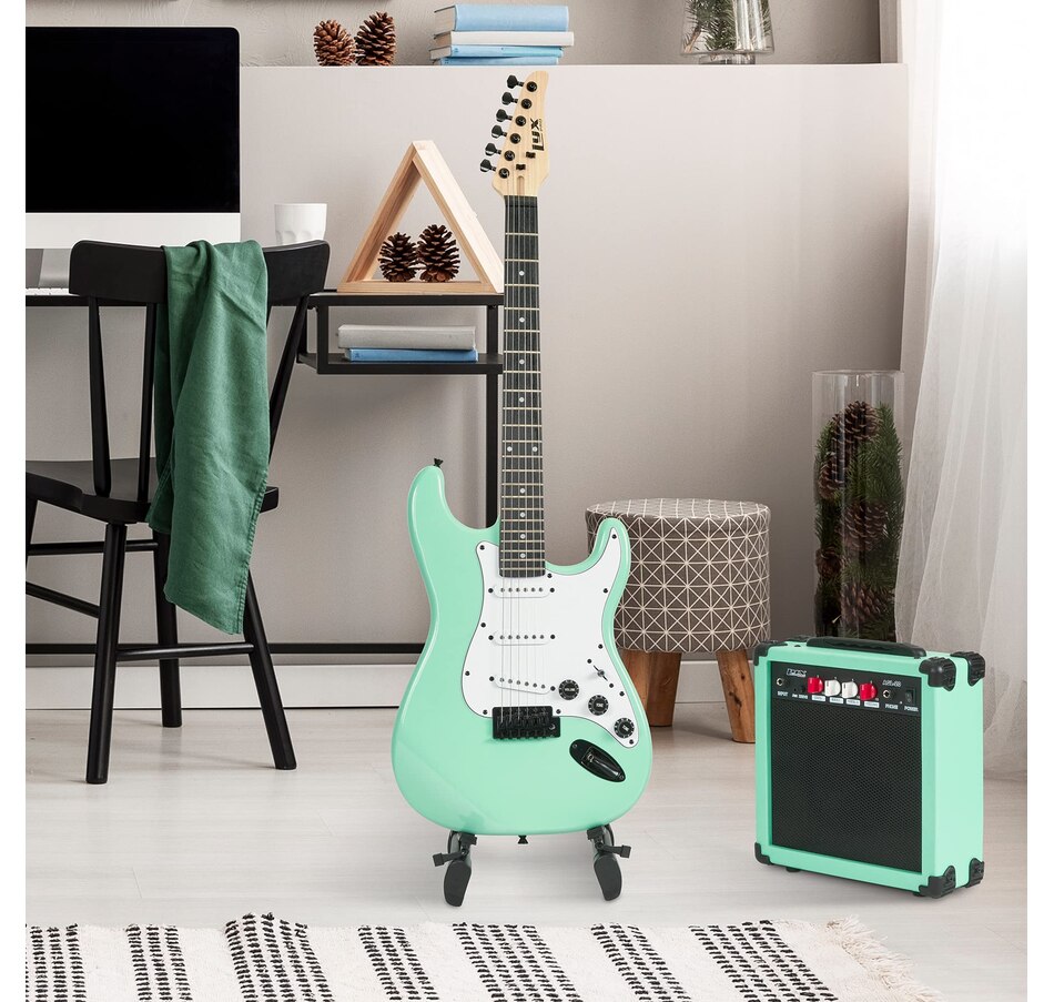 Image 891192_ALTMORE14.jpg, Product 891-192 / Price $239.99, LyxPro Electric Guitar Kit, 39” Electric Guitar W/Amp & Electric Guitar Accessories, Retro Yellow from LyxPro on TSC.ca's Toys & Hobbies department