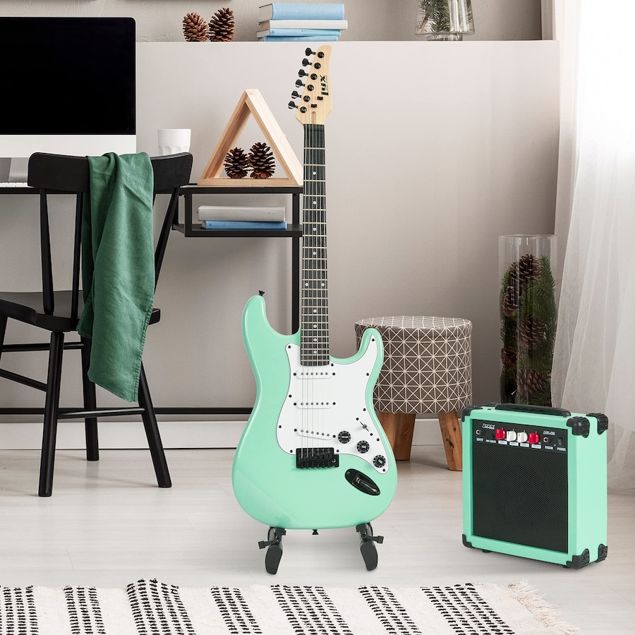 Image 891192_ALTMORE14.jpg, Product 891-192 / Price $239.99, LyxPro Electric Guitar Kit, 39” Electric Guitar W/Amp & Electric Guitar Accessories, Retro Yellow from LyxPro on TSC.ca's Toys & Hobbies department