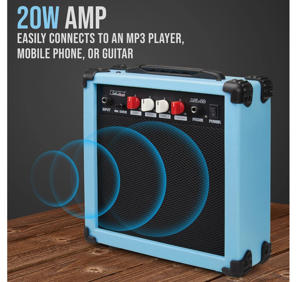 Image 891192_ALTMORE21.jpg, Product 891-192 / Price $239.99, LyxPro Electric Guitar Kit, 39” Electric Guitar W/Amp & Electric Guitar Accessories, Retro Yellow from LyxPro on TSC.ca's Toys & Hobbies department